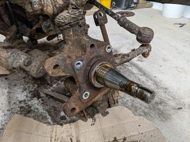 offside stub axle