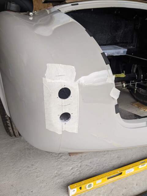 nearside rear lights