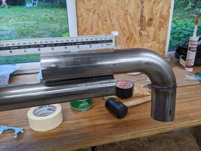 downtube overlap