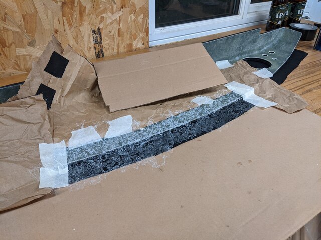 preparing first vinyl adhesive