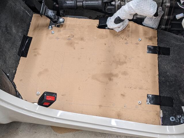 cardboard map of chassis